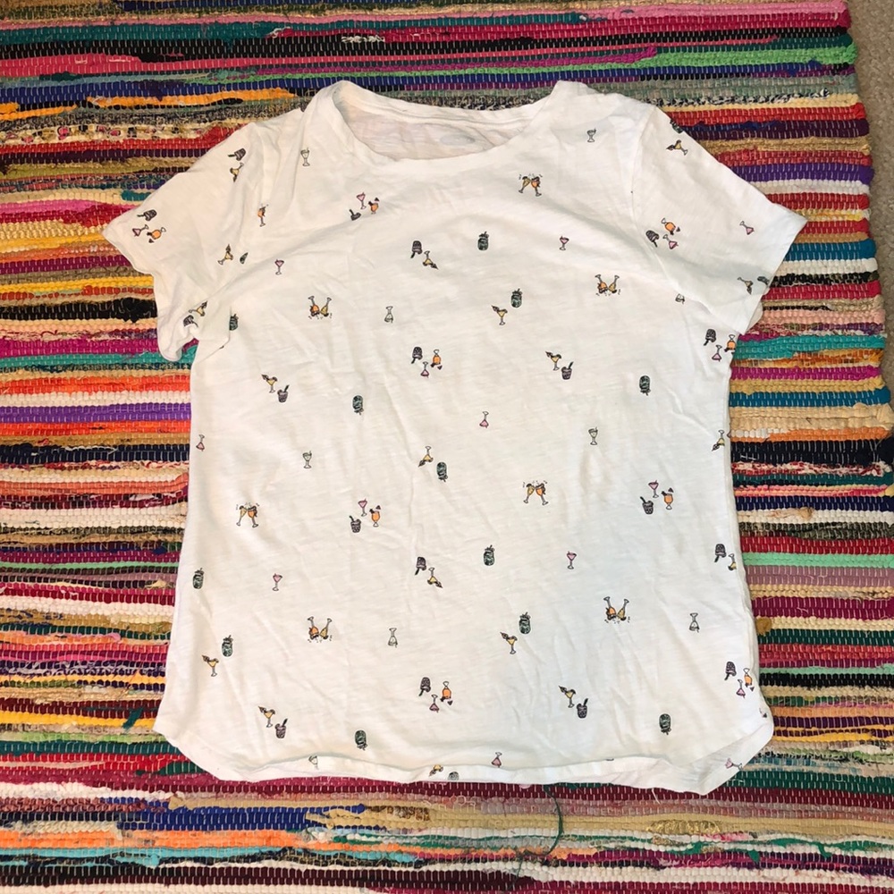 White martini shirt